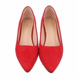 Rode suede pump Arike_