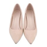 Beige suede pump Astou_