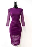 Prachtige purperen bodycon jurk._