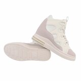 Hoge beige mixed  sneaker Helga_