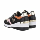 Lage zwarte mix sneaker Ellen_