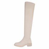 Klassieke beige overknee laars Annick_