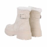 Beige daimen winterboot Irene_