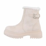 Beige daimen winterboot Irene_