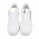 Lage witte mixed sneaker Doris_