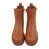 Camelkleurige lage  Chelsea boot Aska_