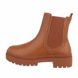 Camelkleurige lage  Chelsea boot Aska_