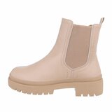 Beige lage  Chelsea boot Aska_