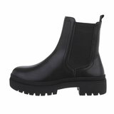 Zwarte lage  Chelsea boot Aska_