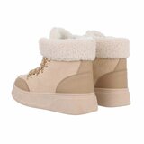 Beige daimen winterboot Sahima_