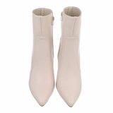 Beige high heel enkellaarsje Jellie_