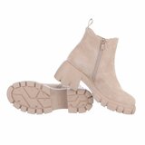 Beige suede Chelsea boot Magali._