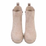 Beige suede Chelsea boot Magali._