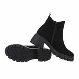 Zwarte suede Chelsea boot Magali._