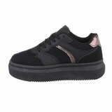 Lage zwarte mix sneaker Rachelle_