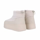 Beige korte winterboot Atusa_