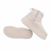 Beige korte winterboot Atusa_