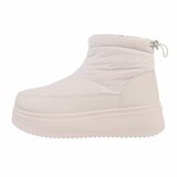 Beige korte winterboot Atusa_