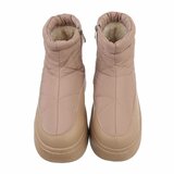 Kaki bruine korte winterboot Atusa_