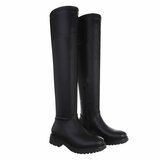 Bottes extra hautes cuissardes noires Laura_