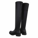 Bottes extra hautes cuissardes noires Laura_