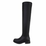 Bottes extra hautes cuissardes noires Laura_