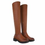 Bottes extra hautes cuissardes camel Laura_