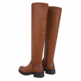 Bottes extra hautes cuissardes camel Laura_