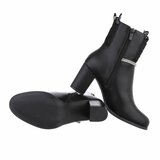 Zwart high heel enkellaarsje Aurelle_