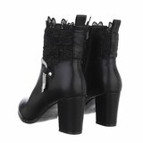 Zwart high heel enkellaarsje Aurelle_