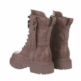 Kaki bruine boot Nynke_