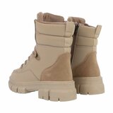 Kaki bruine mixed boot Adelise_