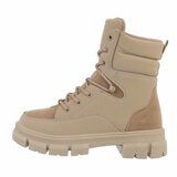 Kaki bruine mixed boot Adelise_