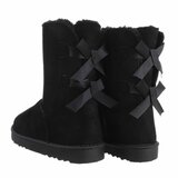 Zwarte daimen snowboot Amela._