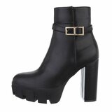 Zwart high heel enkellaarsje Aliefa_