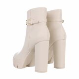 Beige high heel enkellaarsje Aliefa_