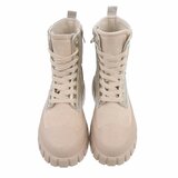 Beige daimen mix boot Alokita_