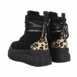 Zwarte daimen mix boot Alouisa_