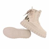 Beige daimen mix boot Alouisa_