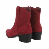 Botines bordeaux en daim Alvina_