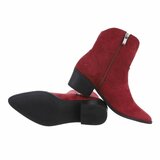 Botines bordeaux en daim Alvina_