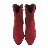 Botines bordeaux en daim Alvina_