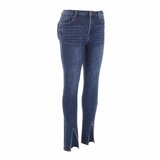 Blauwe fashion high waist flare leg jeans_