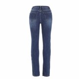 Blauwe fashion high waist flare leg jeans_