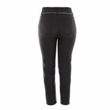 Mooie zwarte high waist leatherlook broek_