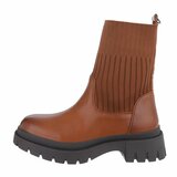 Camelkleurige mixed boot Amparo_