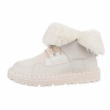 Beige korte winterboot Loeka_