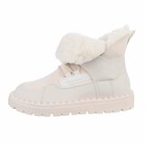 Beige korte winterboot Loeka_