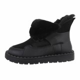 Zwarte korte winterboot Loeka_