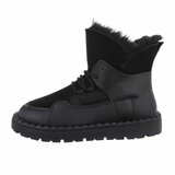 Zwarte korte winterboot Loeka_